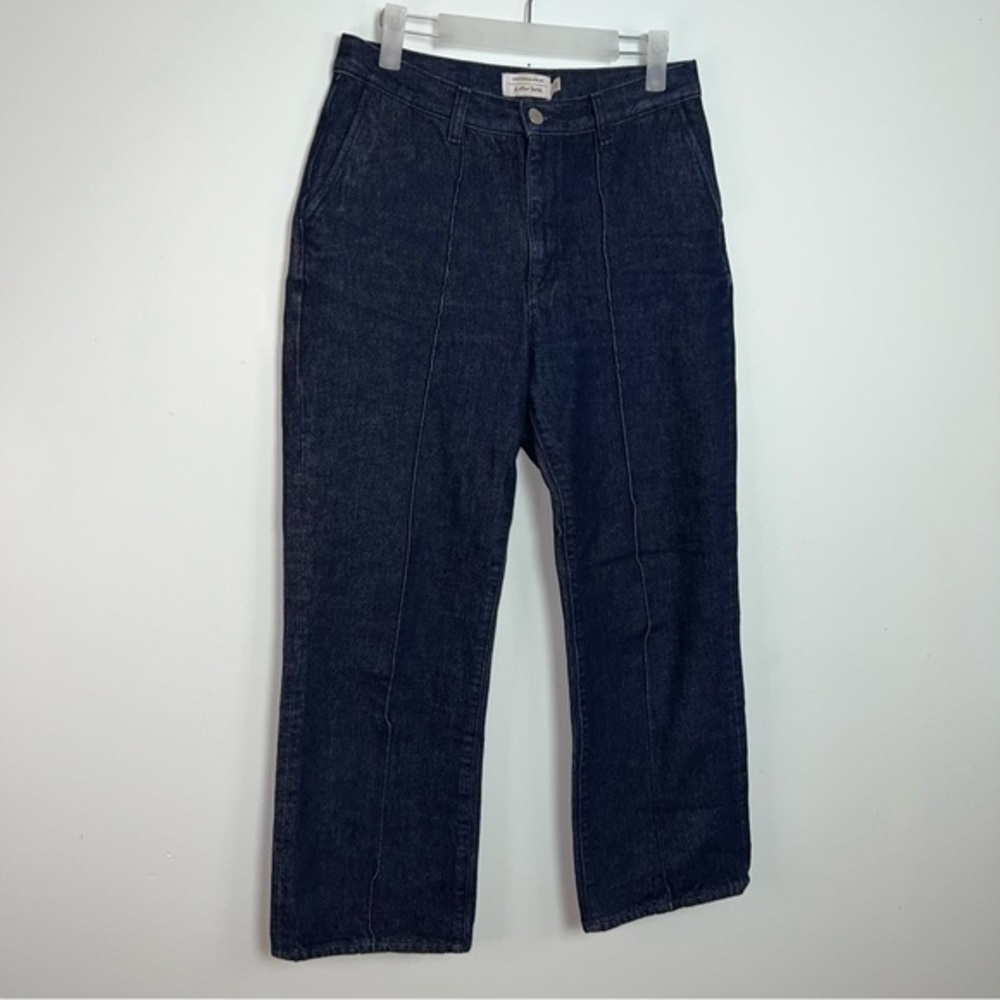 & Other Stories Stockholm Atelier Dark Wash Denim Trousers High Rise Size 30